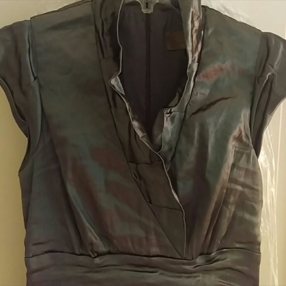 FAB Nicole Miller ruched/cocktail/wedding dress 8 - Picture 2 of 4